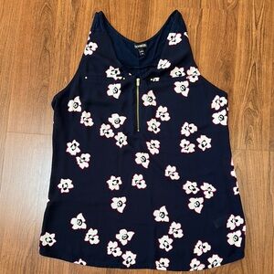 Express Navy Floral Women's Top